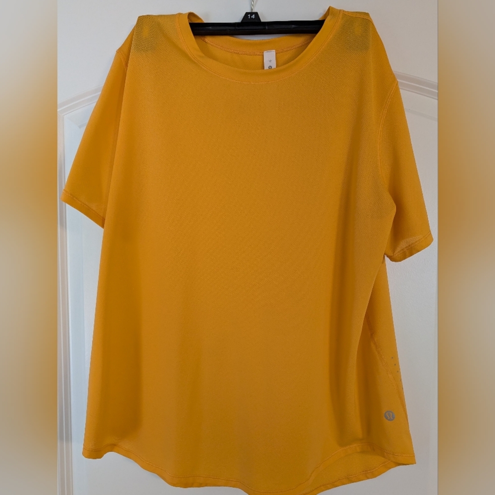 Lululemon Athletica Yellow Relaxed Boxy Tee